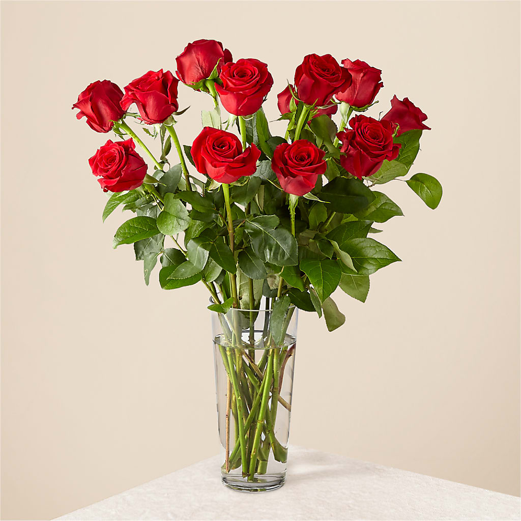 Long Stem Red Rose Bouquet – The Flower Shop, Sacramento CA