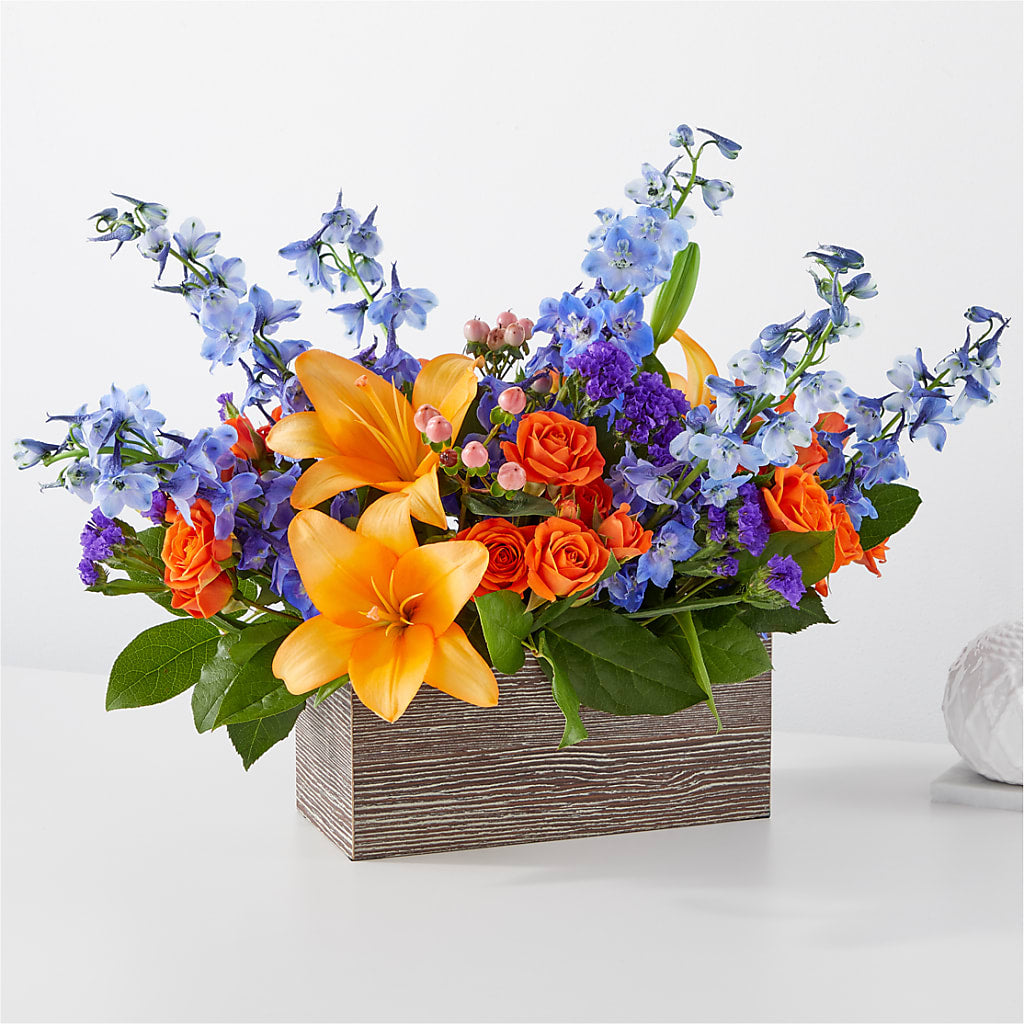 Radiant Citrus Box Bouquet – The Flower Shop, Sacramento CA