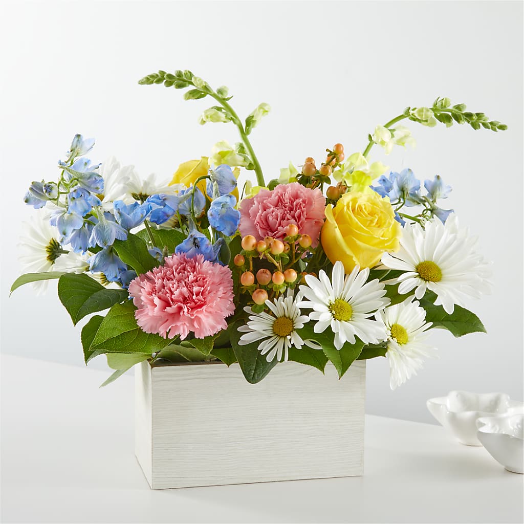 Sun Salutation Box Bouquet – The Flower Shop, Sacramento CA