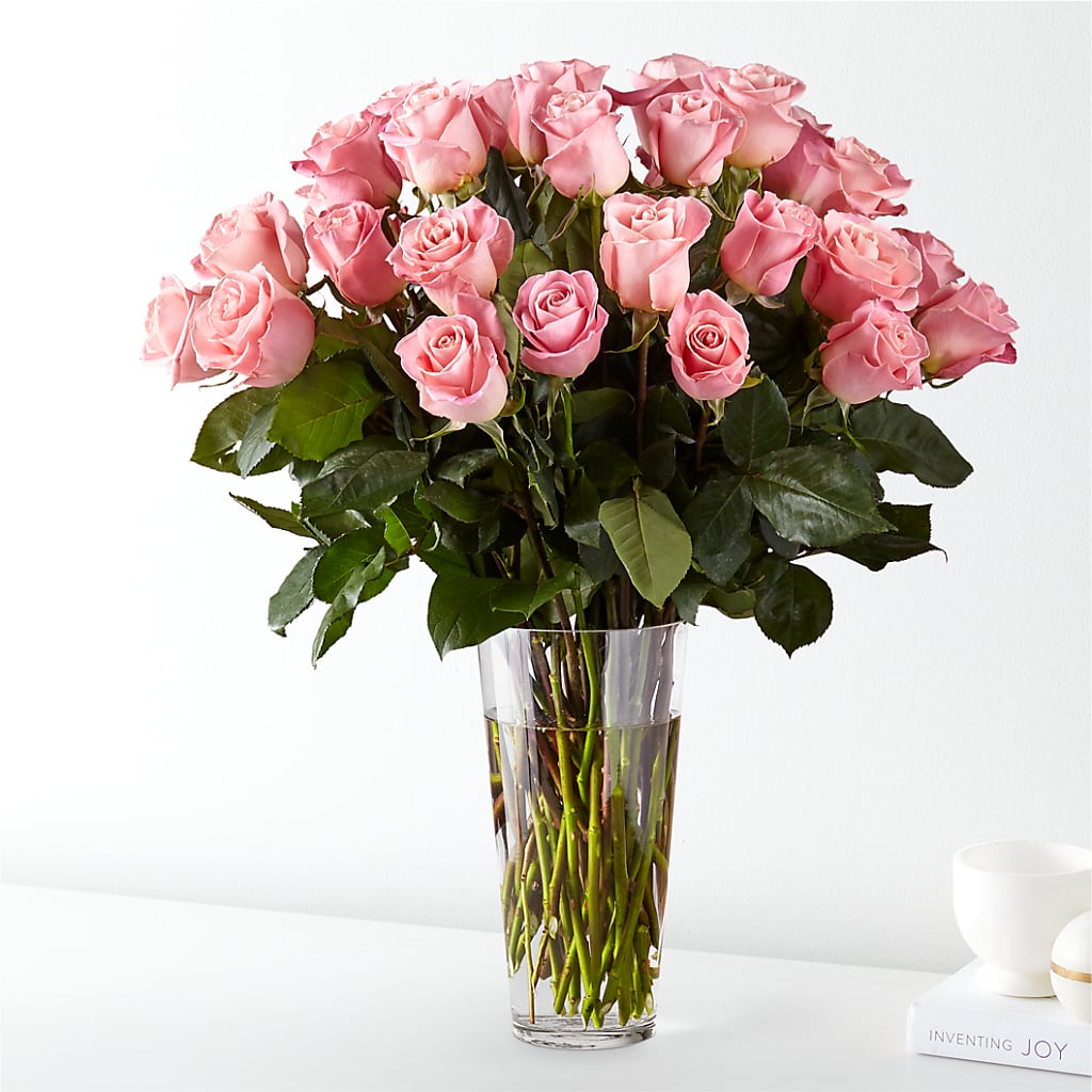 Long Stem Pink Rose Bouquet – The Flower Shop, Sacramento CA