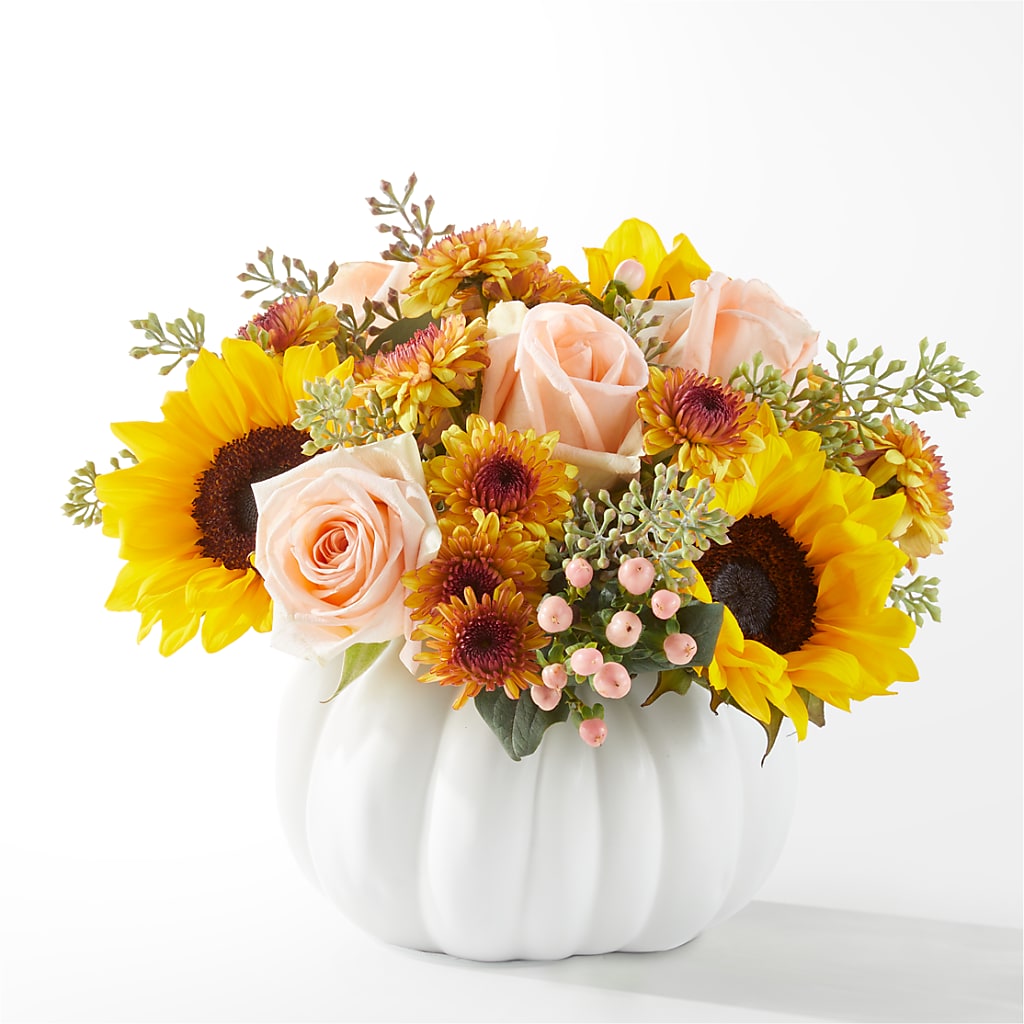 Pumpkin to Talk About Bouquet – The Flower Shop, Sacramento CA