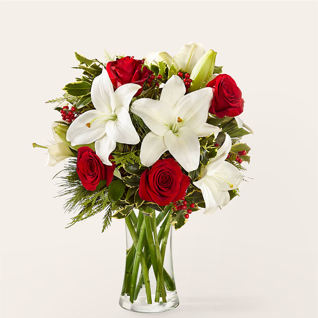 Sparkling Snowflakes Bouquet – The Flower Shop, Sacramento CA