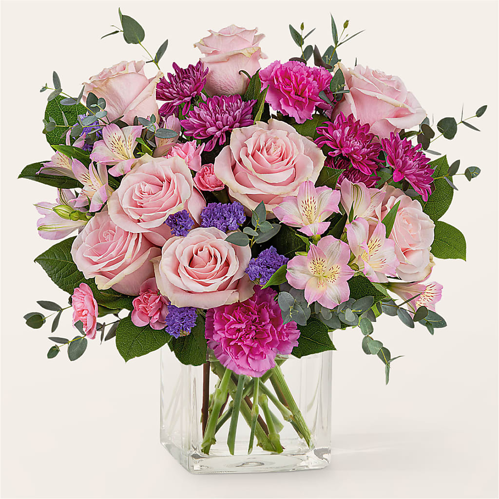 Rosy Radiance Bouquet – The Flower Shop, Sacramento CA
