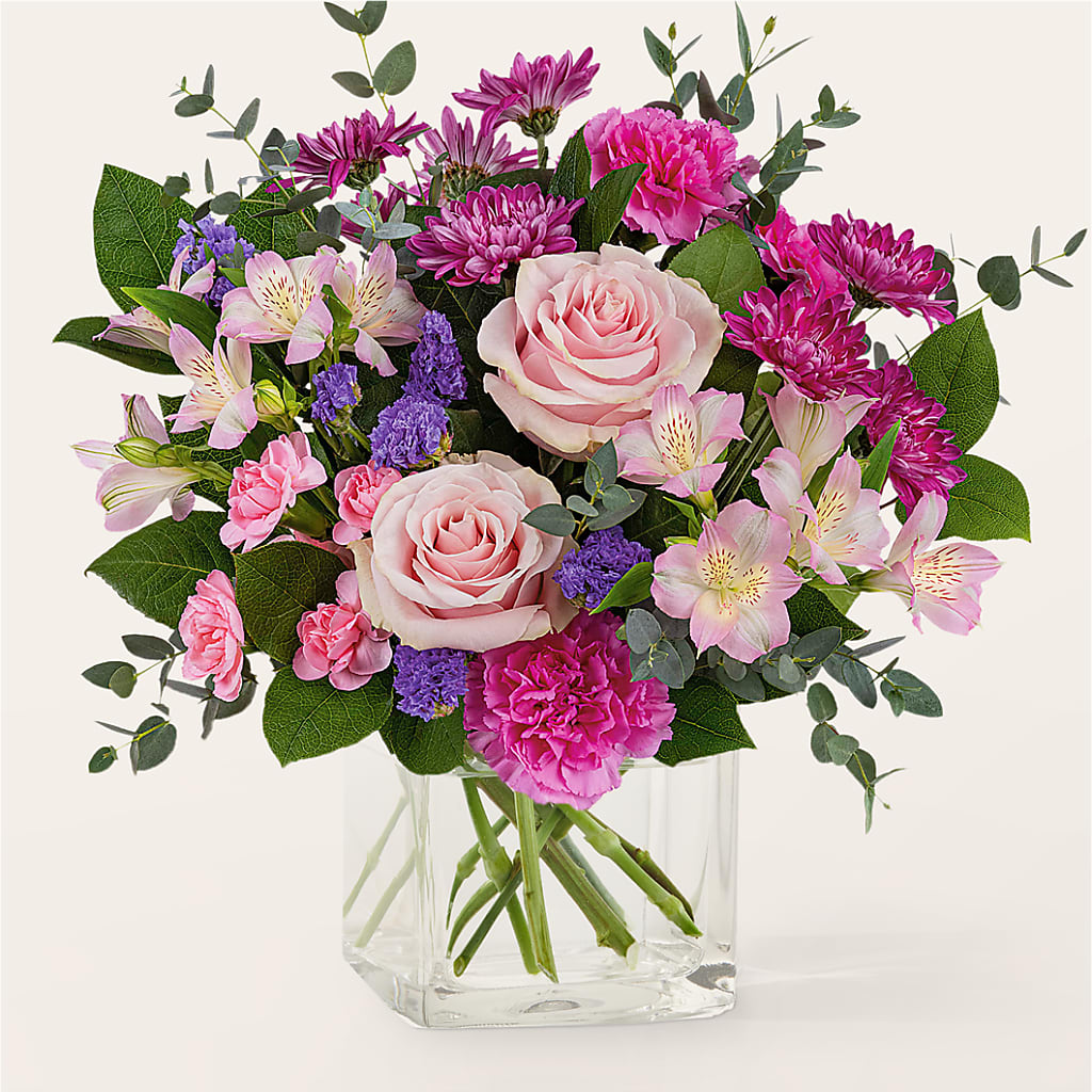 Rosy Radiance Bouquet – The Flower Shop, Sacramento CA