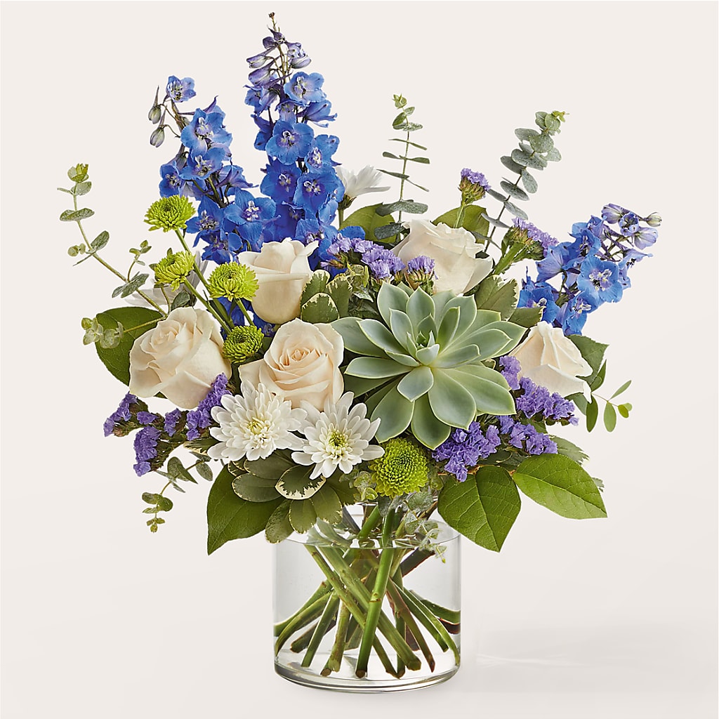 Cerulean Waves Bouquet – The Flower Shop, Sacramento CA