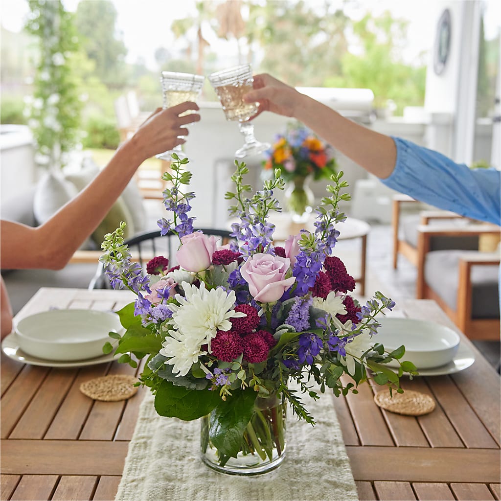 Violet Frost Bouquet – The Flower Shop, Sacramento CA