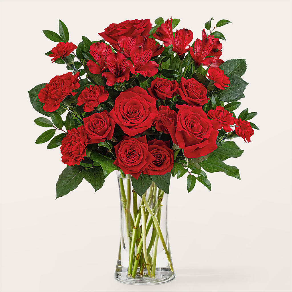 Brilliant Ruby Bouquet – The Flower Shop, Sacramento CA