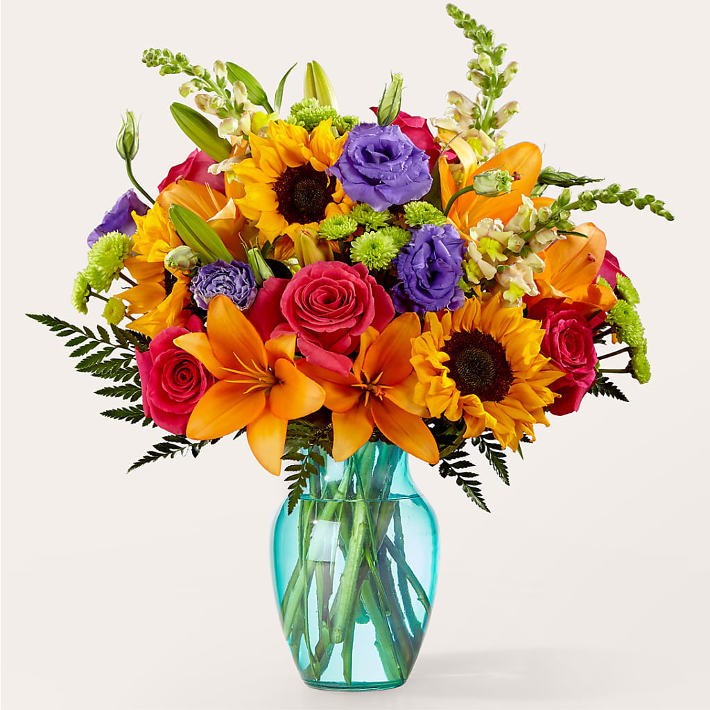 Double Rainbow Bouquet – The Flower Shop, Sacramento CA
