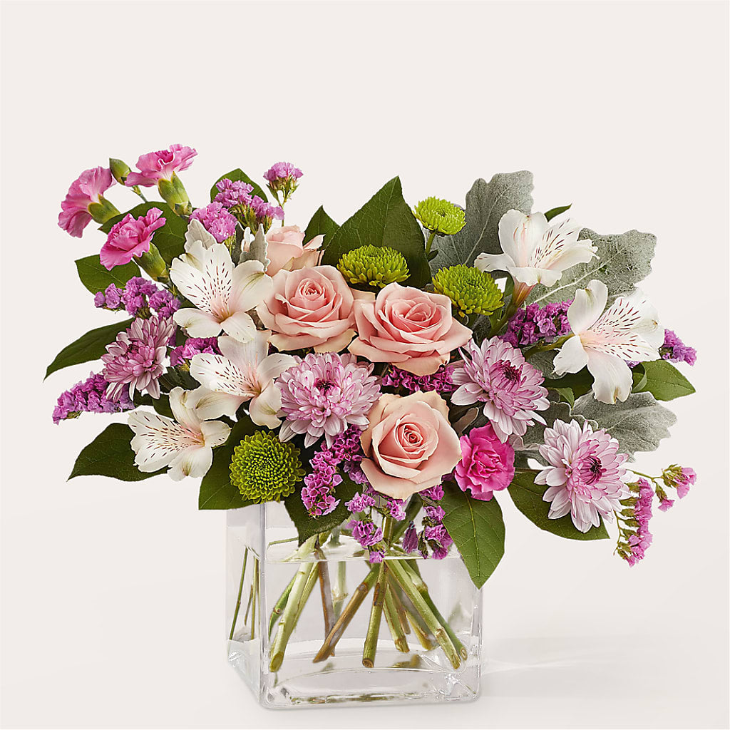 Pink Suede Bouquet – The Flower Shop, Sacramento CA