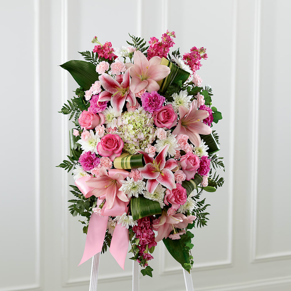 Comforting Standing Spray – The Flower Shop, Sacramento CA