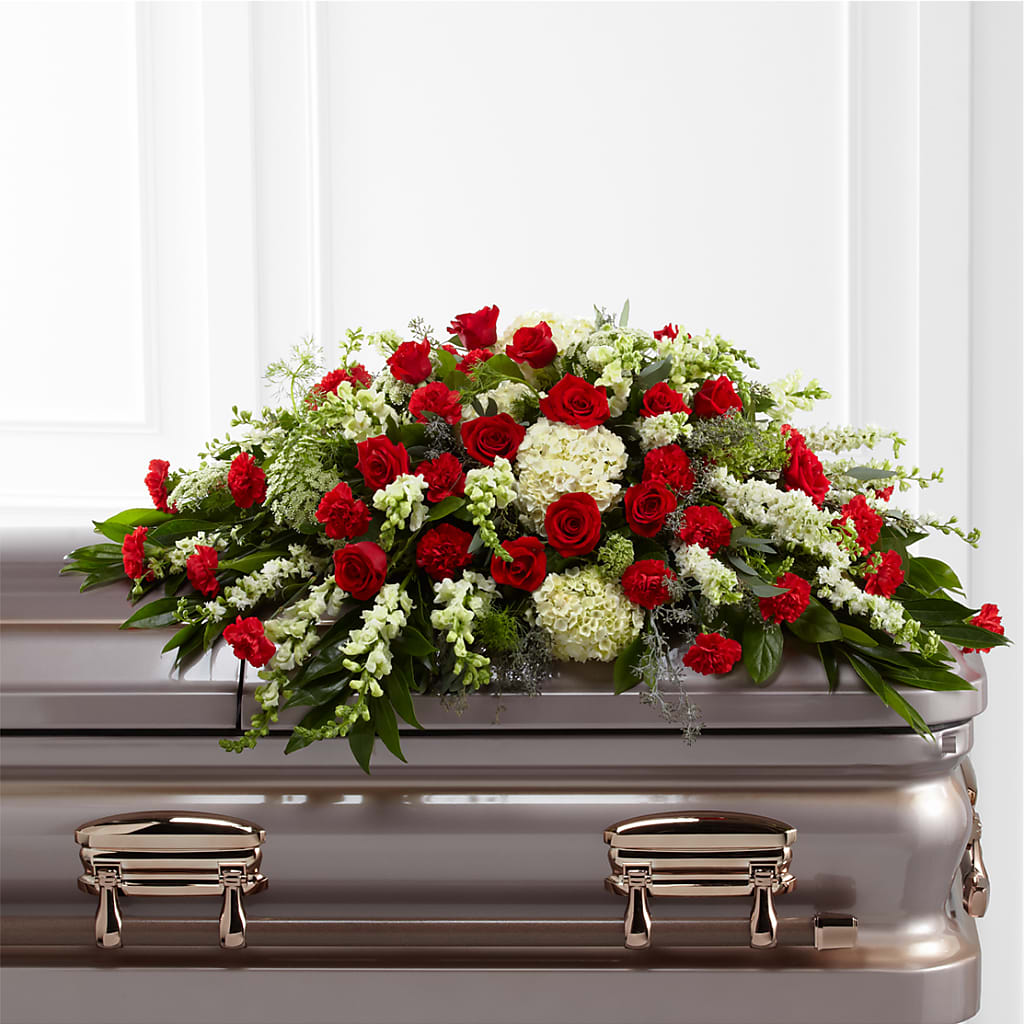 Sincerity Casket Spray – The Flower Shop, Sacramento CA
