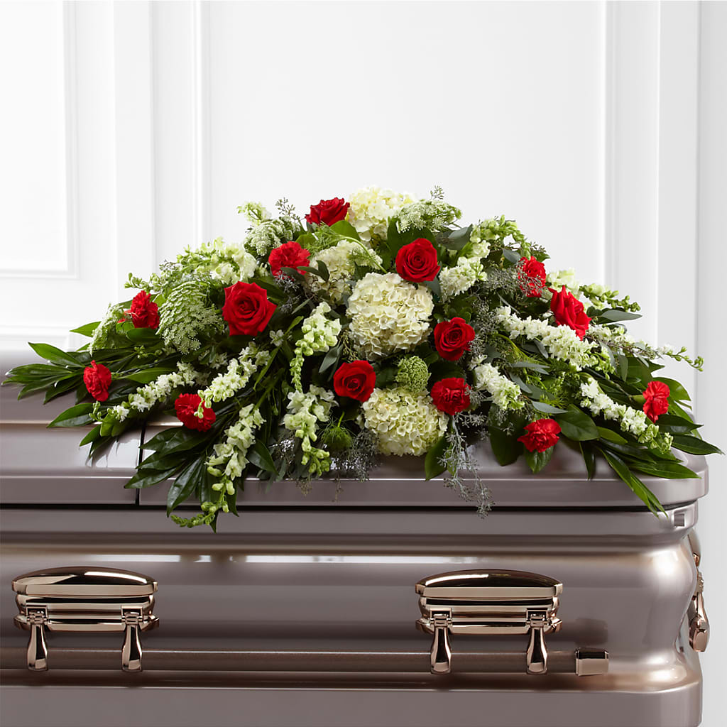 Sincerity Casket Spray – The Flower Shop, Sacramento CA