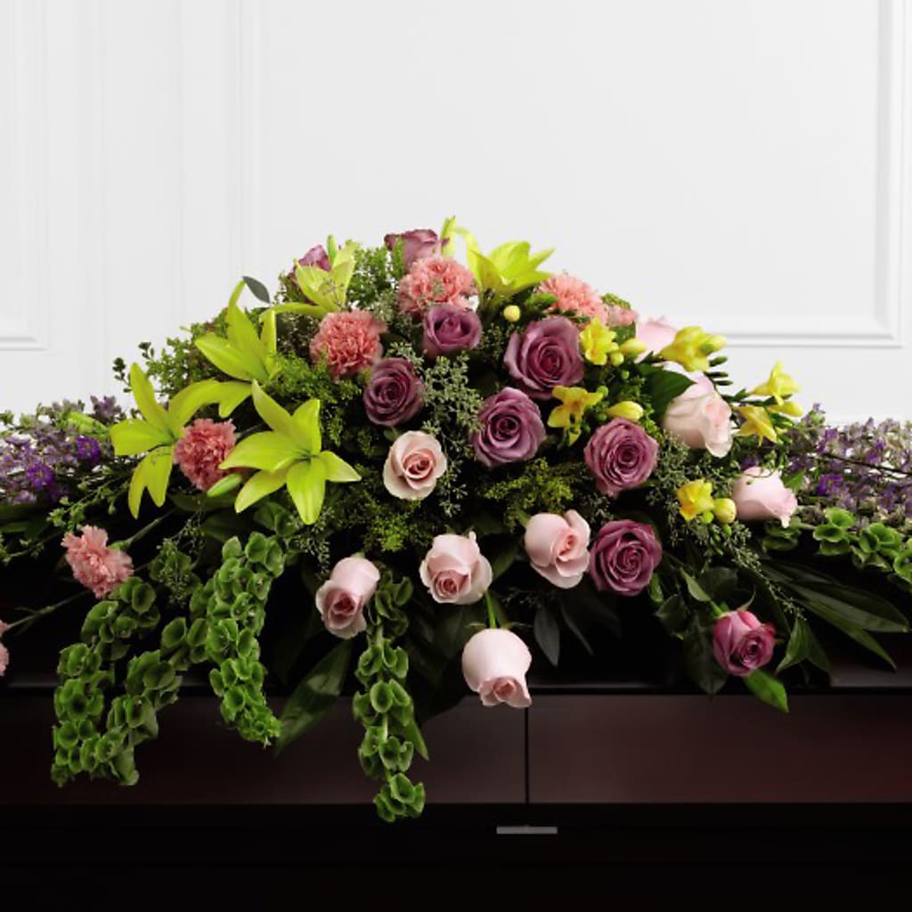 Forever Beloved Casket Spray – The Flower Shop, Sacramento CA