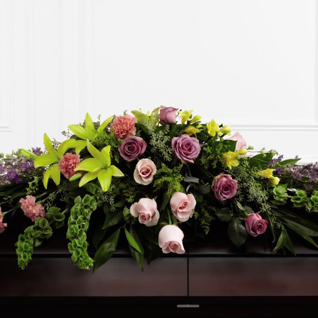 Forever Beloved Casket Spray – The Flower Shop, Sacramento CA