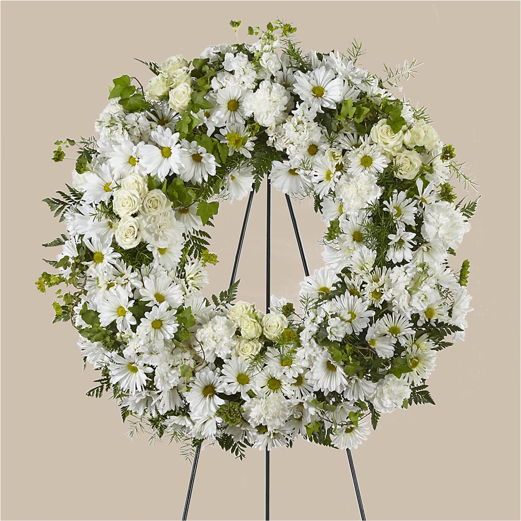 Faithful Wishes Wreath – The Flower Shop, Sacramento CA