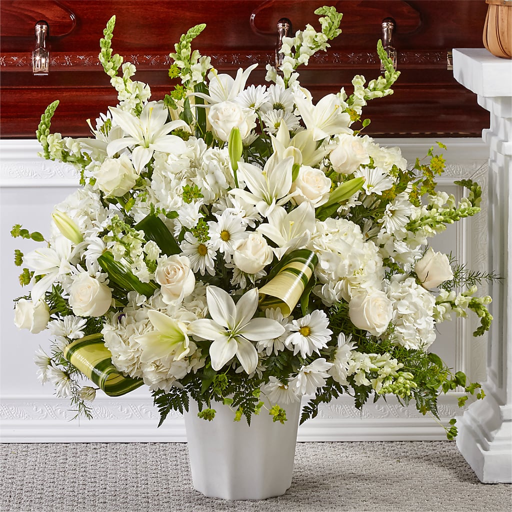 Thoughts of Tranquility Floor Basket – The Flower Shop, Sacramento CA