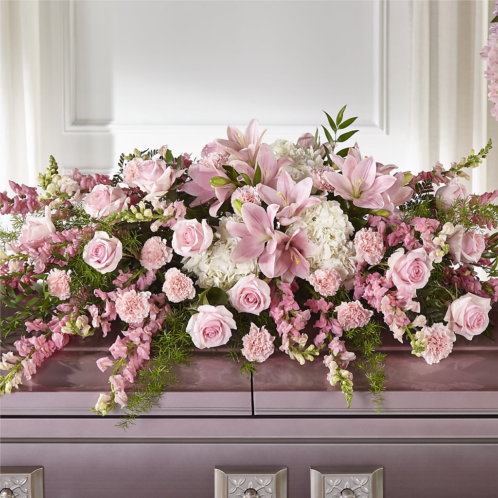 Life & Remembrance Casket Spray – The Flower Shop, Sacramento CA