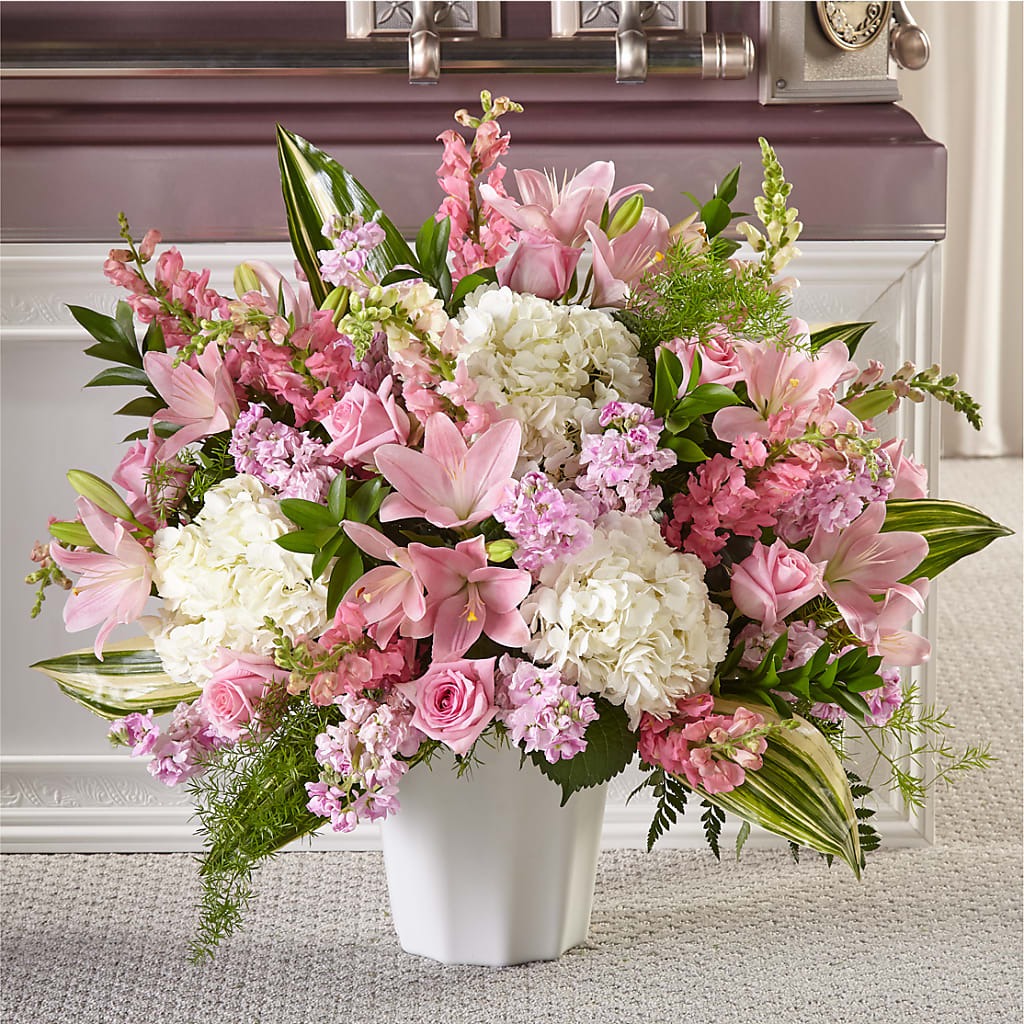 Simply Serene Floor Basket – The Flower Shop, Sacramento CA