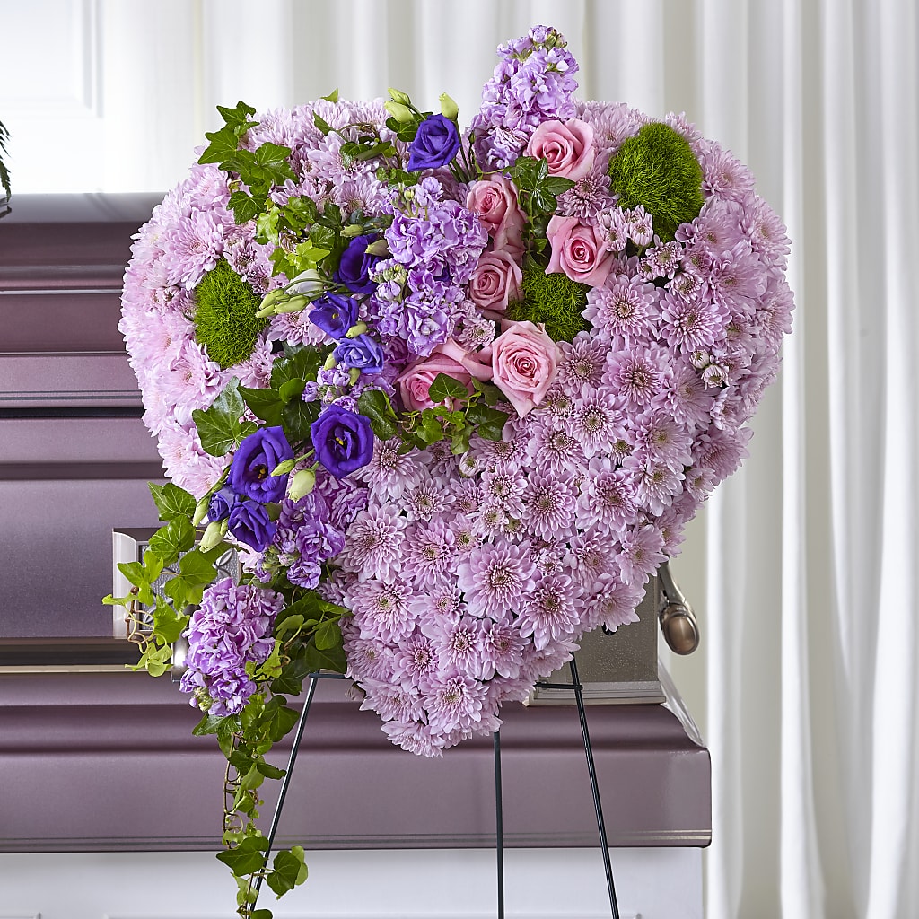Treasured Love Standing Heart – The Flower Shop, Sacramento CA