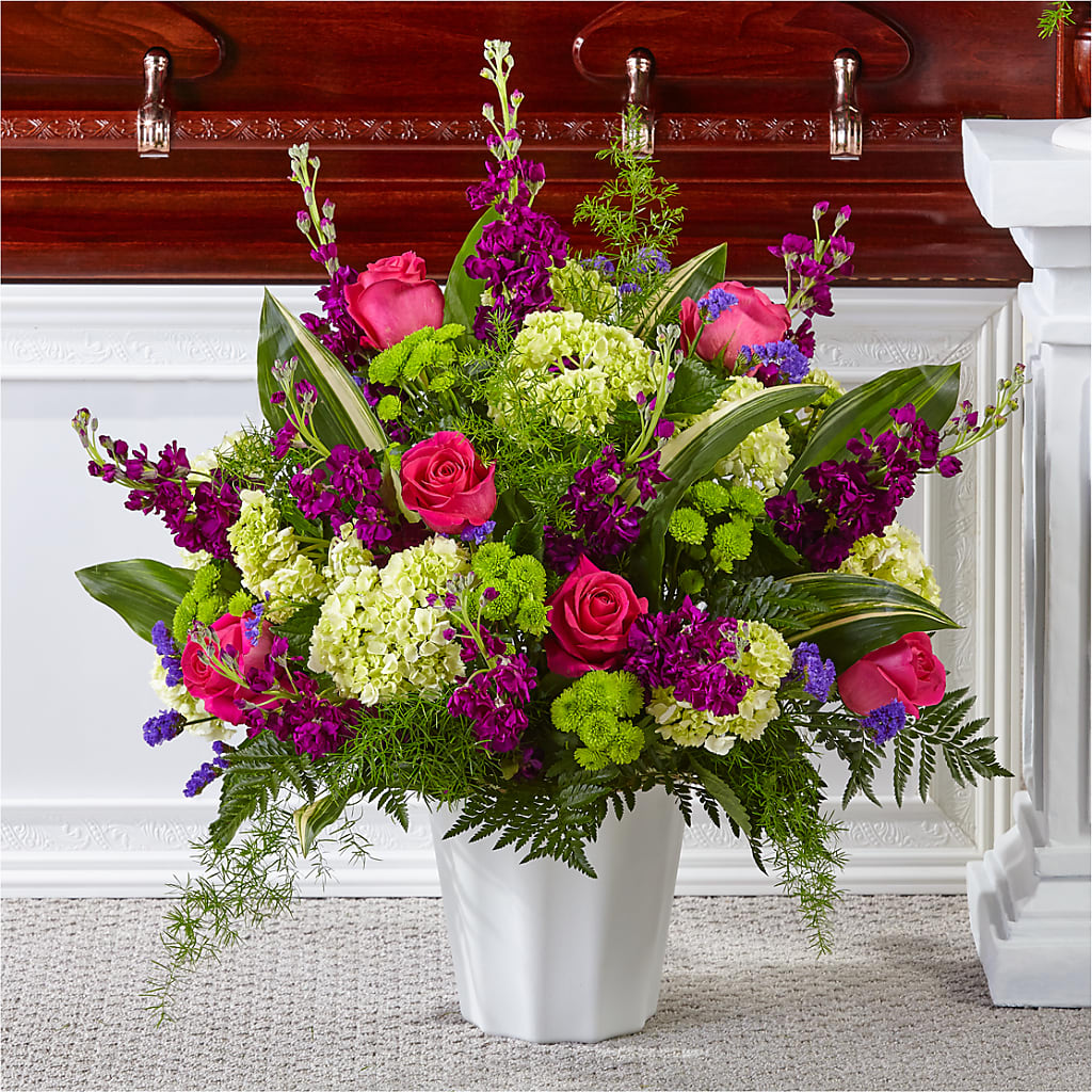Beautiful Horizons Floor Basket – The Flower Shop, Sacramento CA