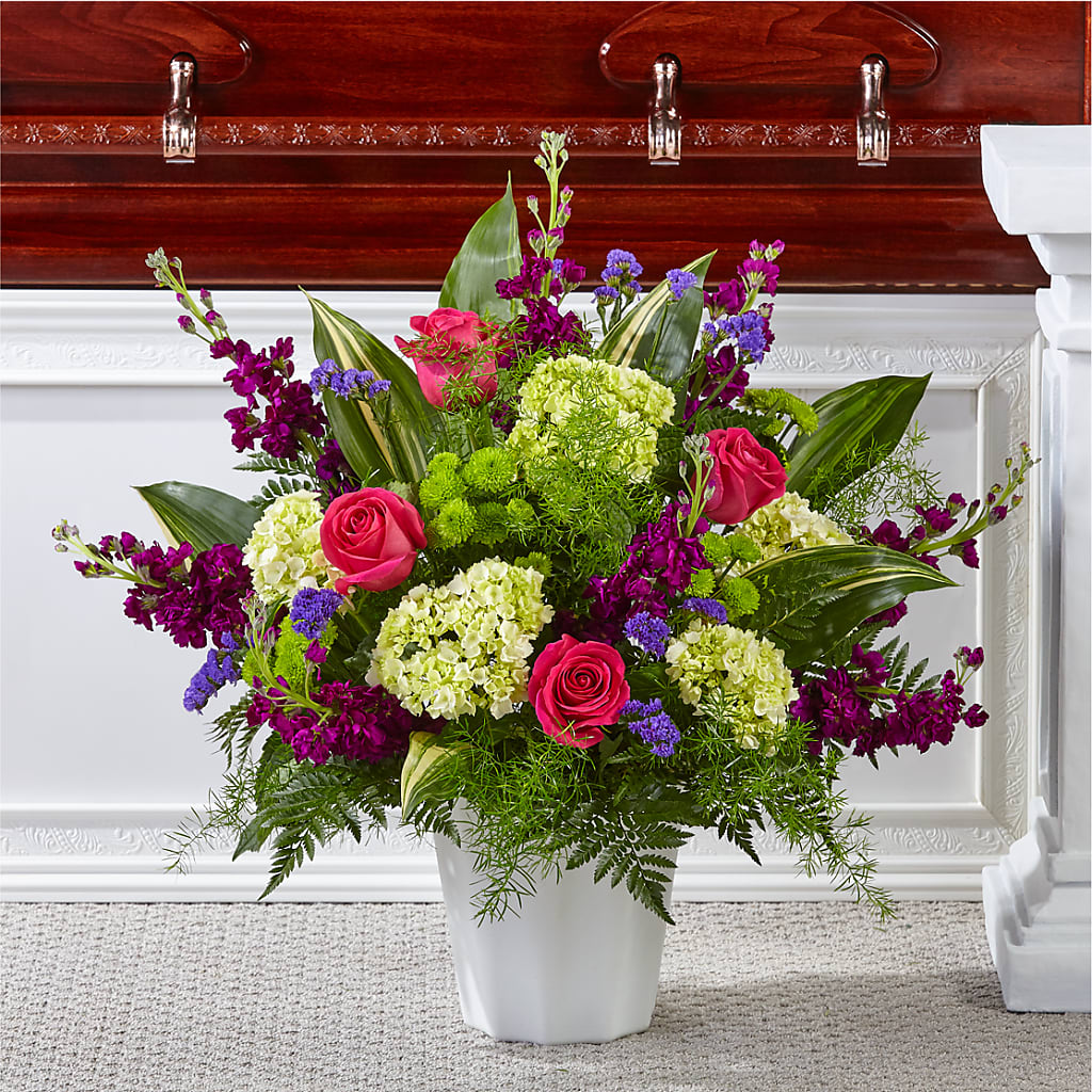 Beautiful Horizons Floor Basket – The Flower Shop, Sacramento CA