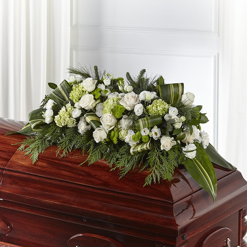Hopeful Gesture Casket Spray – The Flower Shop, Sacramento CA