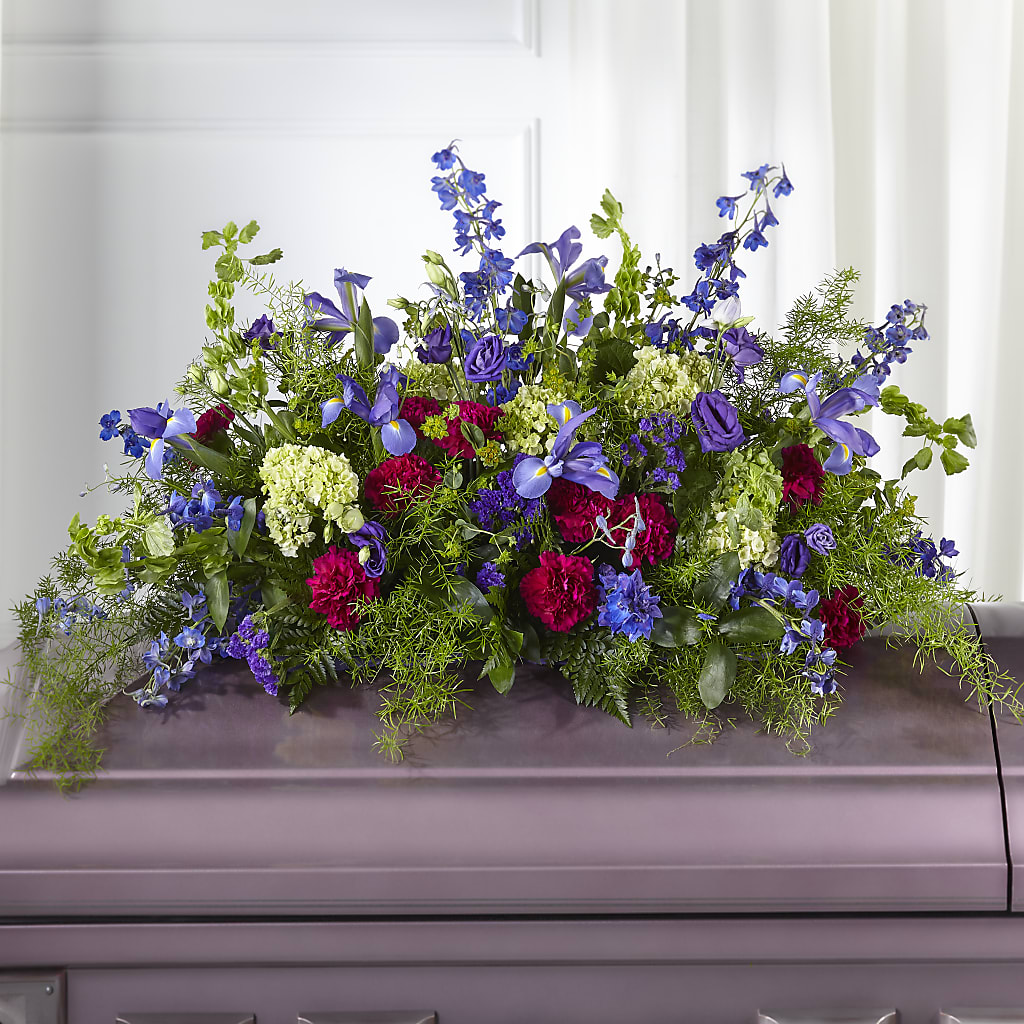 Always Treasured Casket Spray – The Flower Shop, Sacramento CA