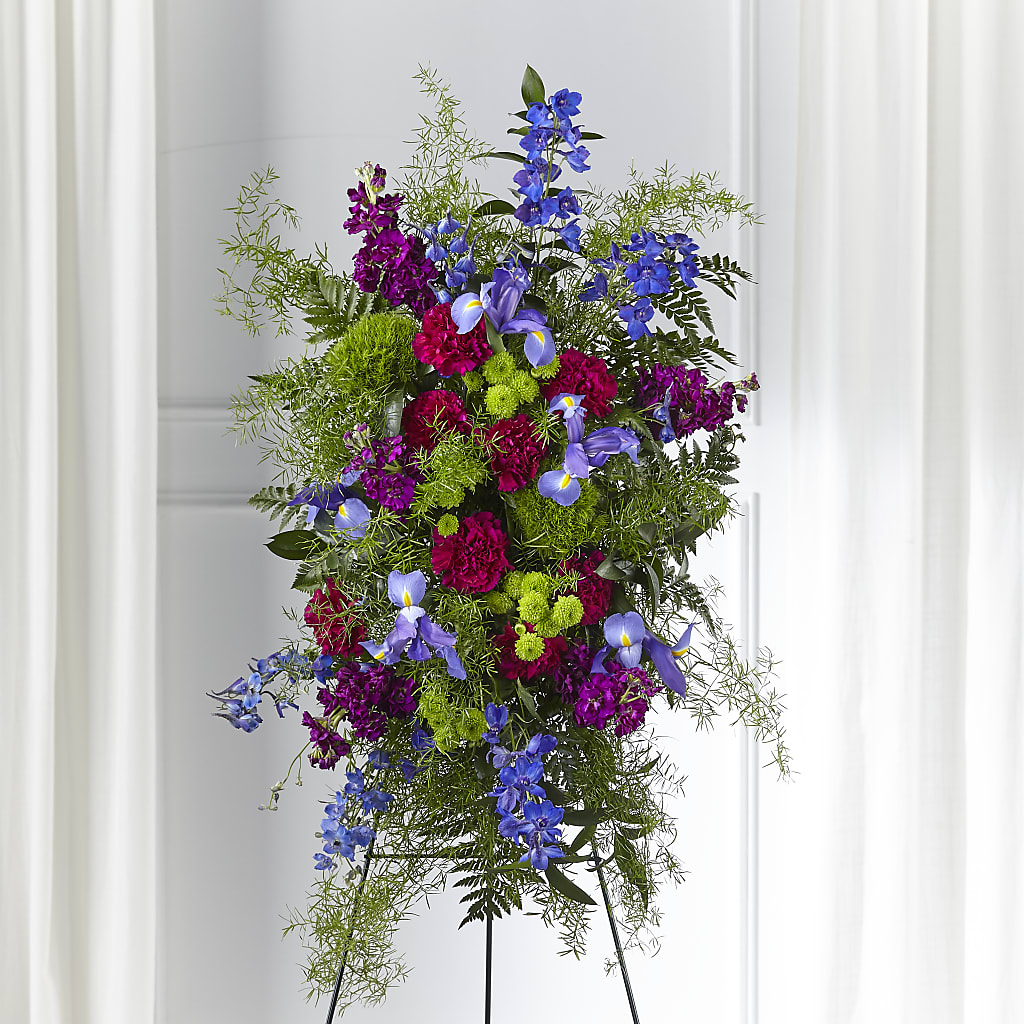 Heavenly Skies Standing Spray – The Flower Shop, Sacramento CA