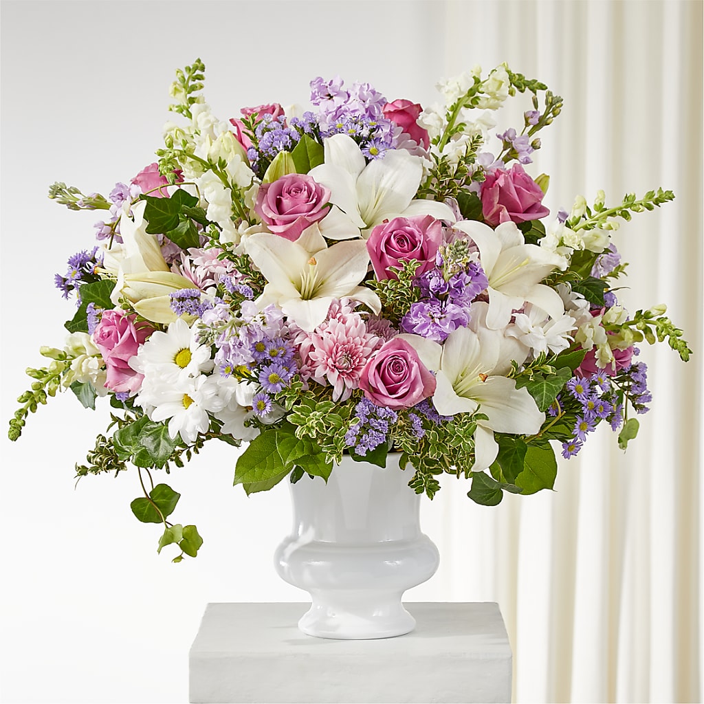 Remarkable Life Urn Arrangement – The Flower Shop, Sacramento CA