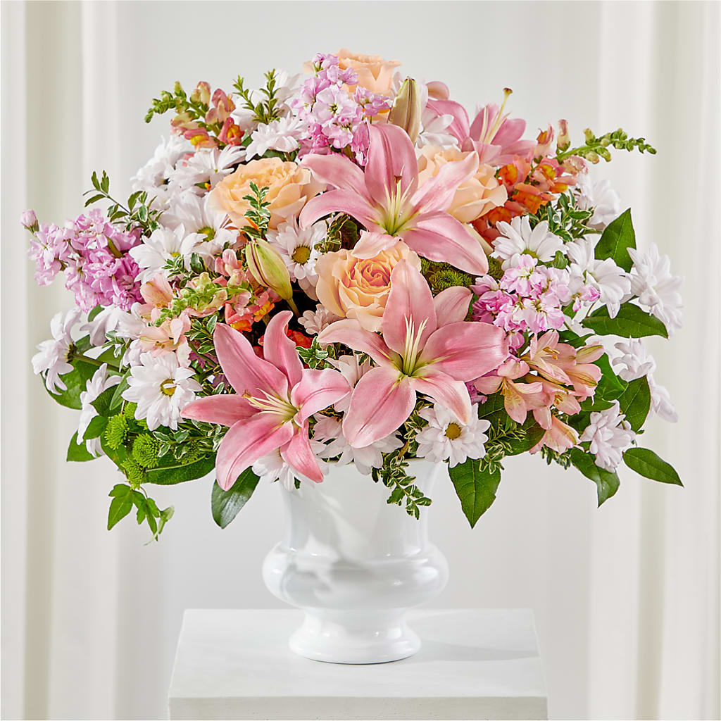 Heartfelt Gesture Urn Arrangement – The Flower Shop, Sacramento CA