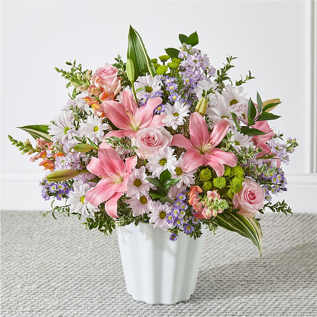 Abundant Compassion Floor Basket – The Flower Shop, Sacramento CA