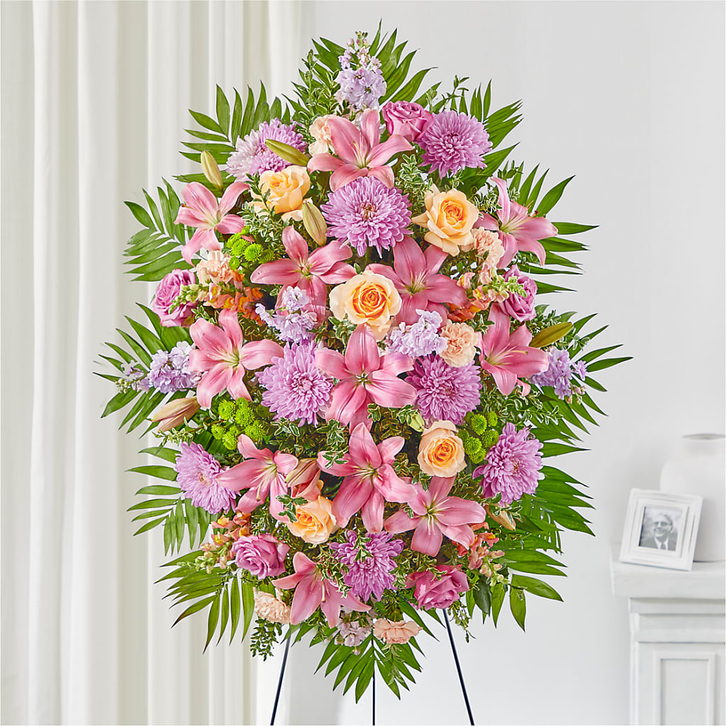 Love & Light Standing Spray – The Flower Shop, Sacramento CA