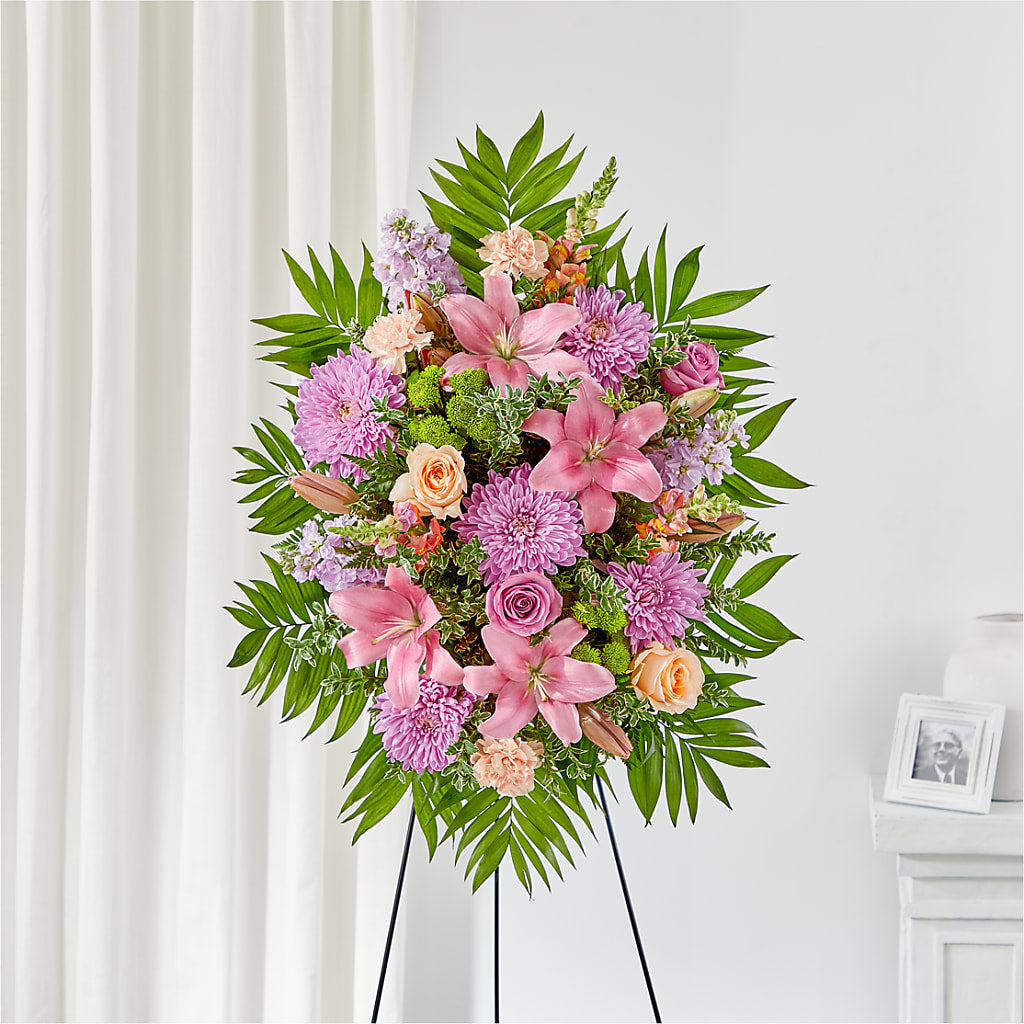 Love & Light Standing Spray – The Flower Shop, Sacramento CA