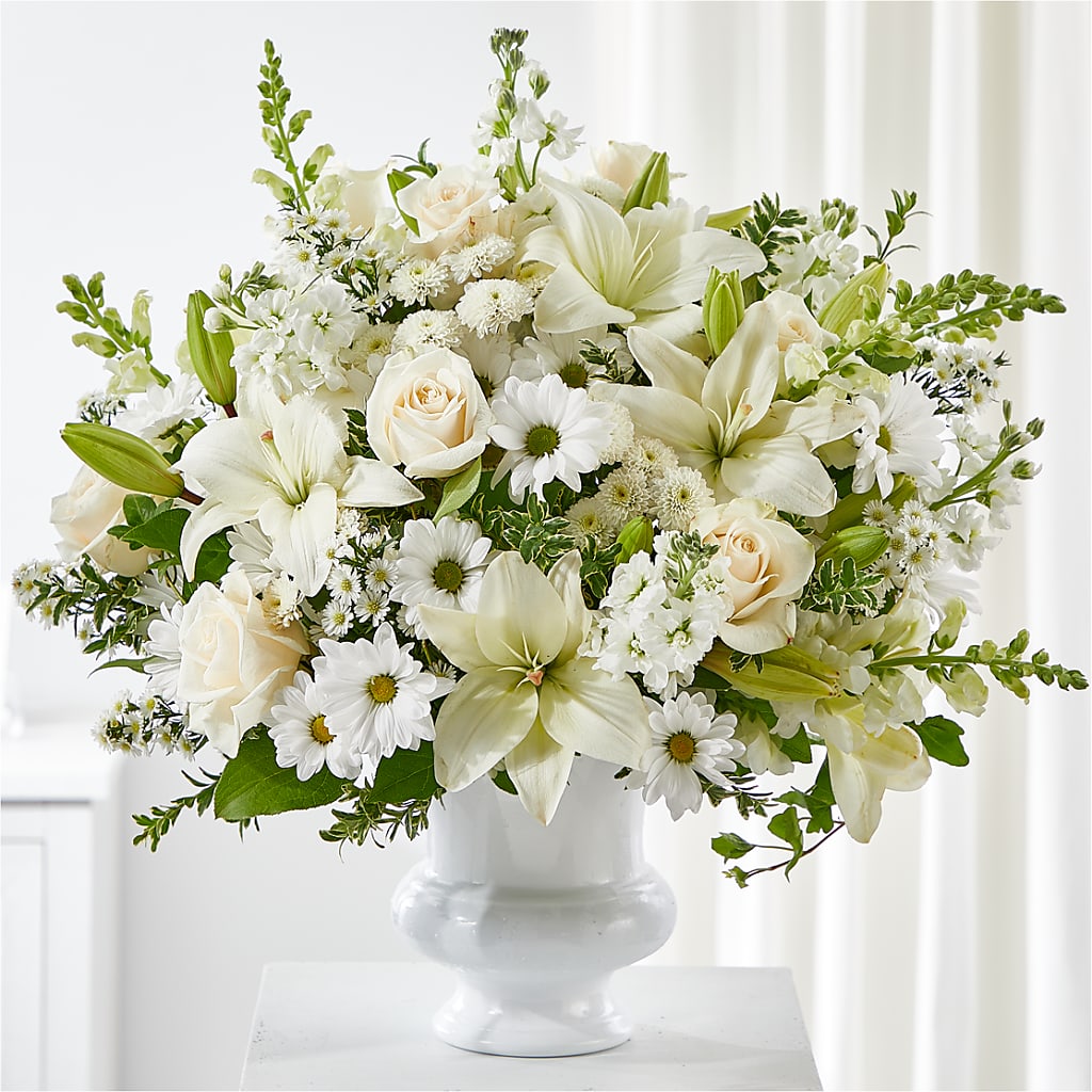 Uplifting Urn Arrangement – The Flower Shop, Sacramento CA