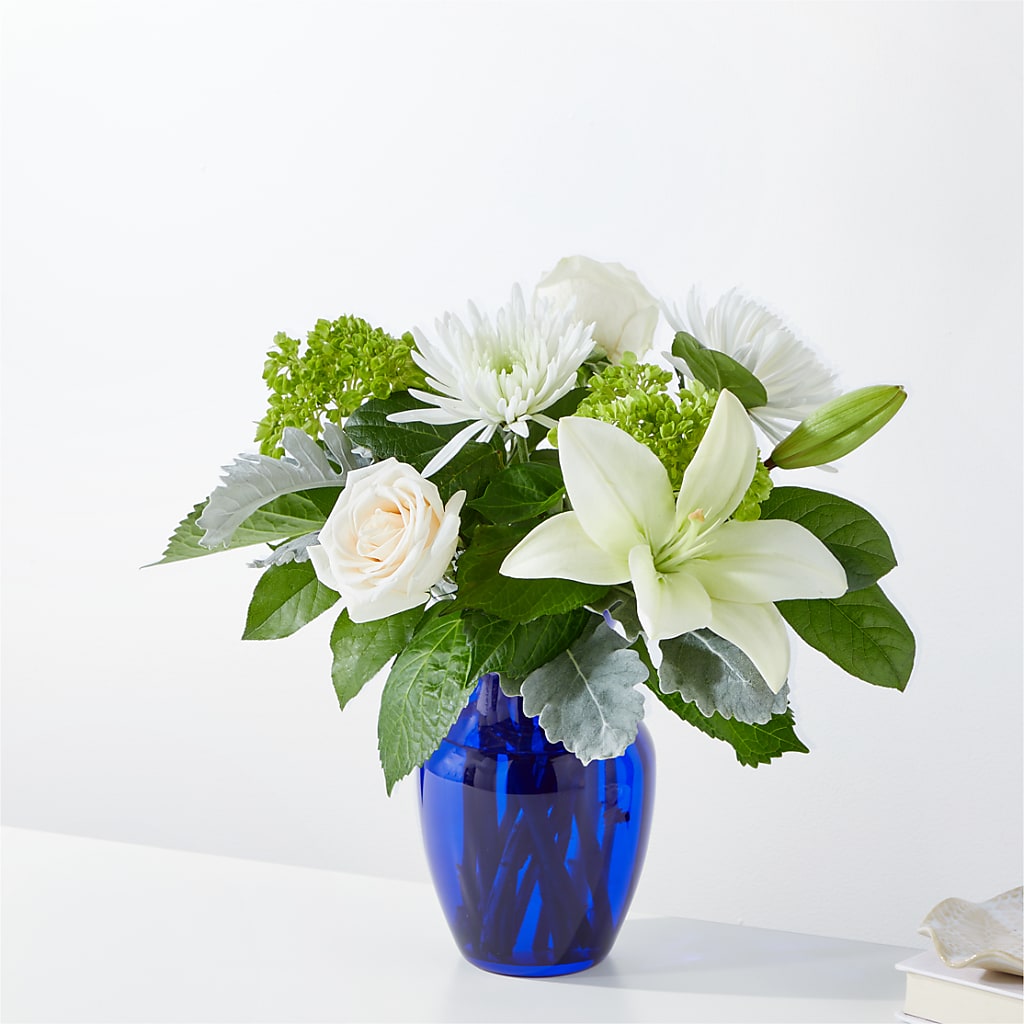 Snowy Dreams Bouquet – The Flower Shop, Sacramento CA