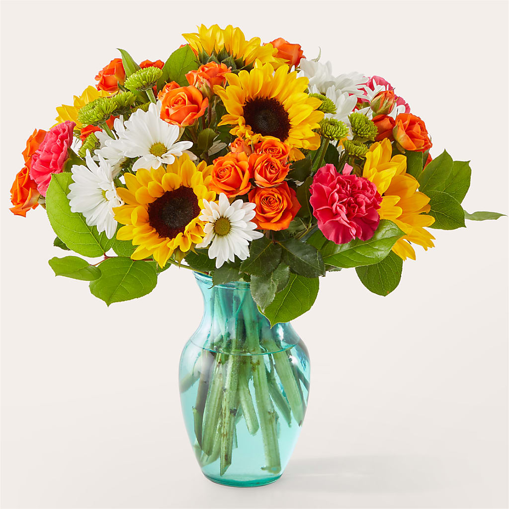 Sun-drenched Blooms Bouquet – The Flower Shop, Sacramento CA