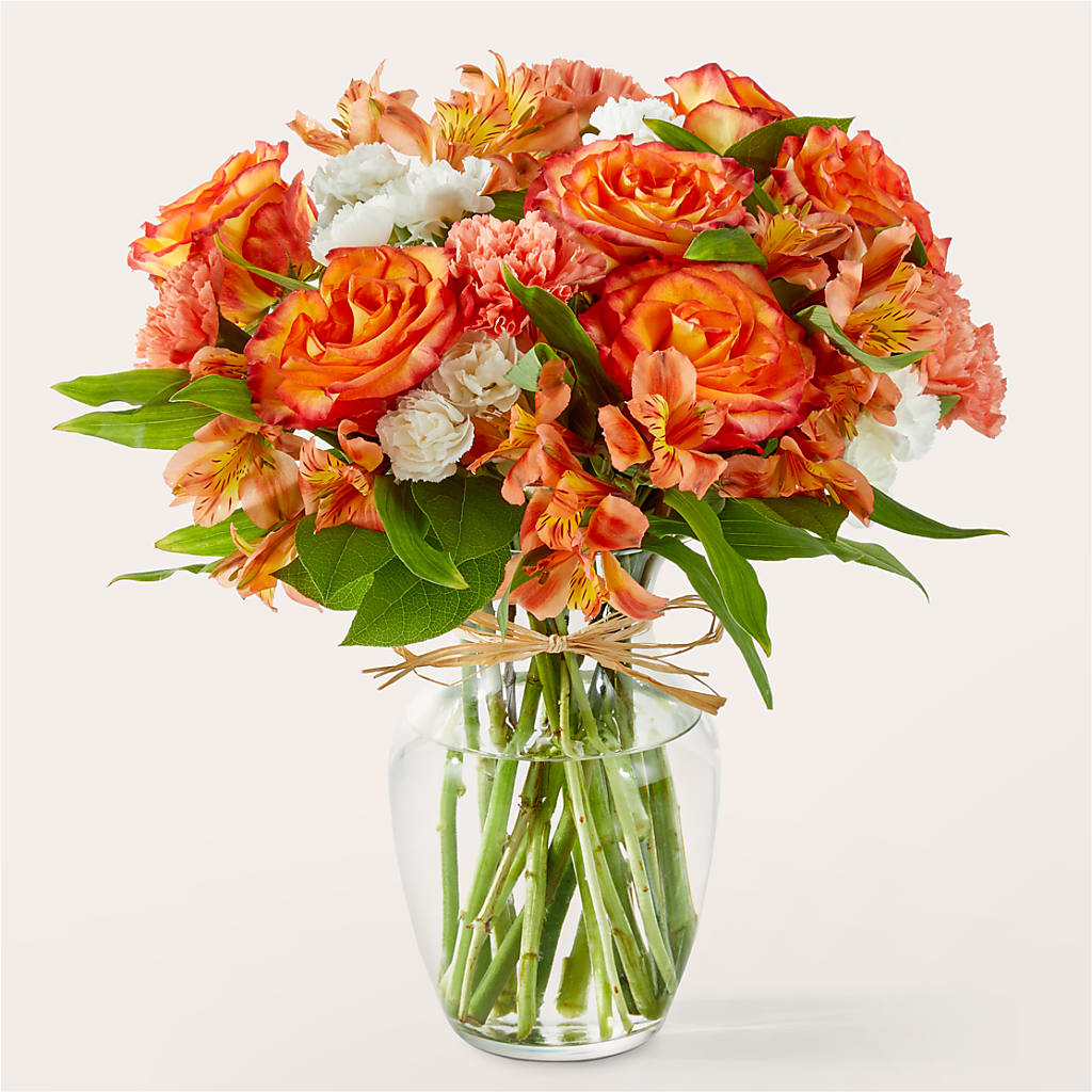Apricot Glow Bouquet – The Flower Shop, Sacramento CA