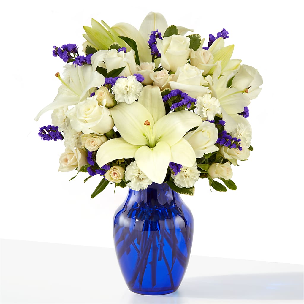 Sapphire Rush Bouquet – The Flower Shop, Sacramento CA
