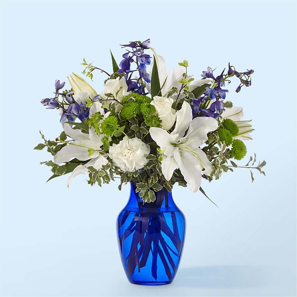 Santorini Bouquet – The Flower Shop, Sacramento CA