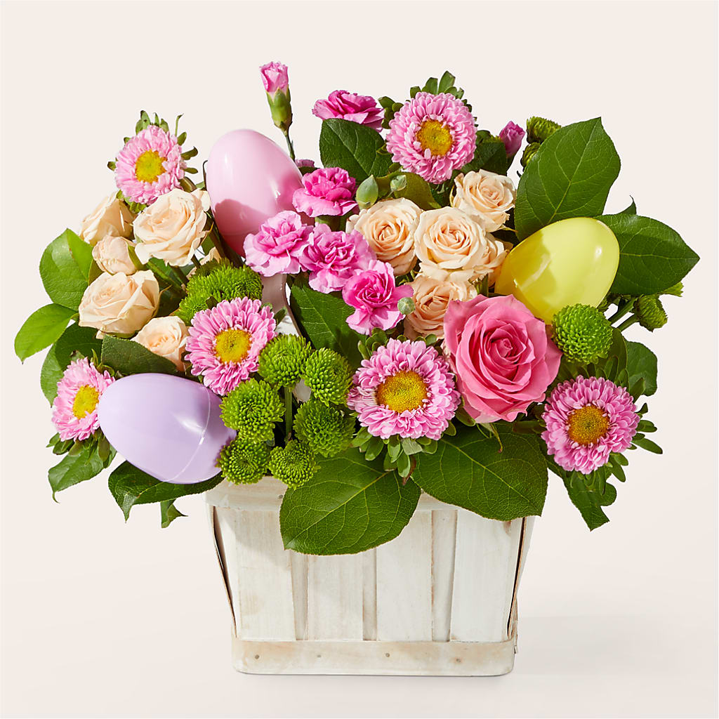 Get Eggcited Basket – The Flower Shop, Sacramento CA