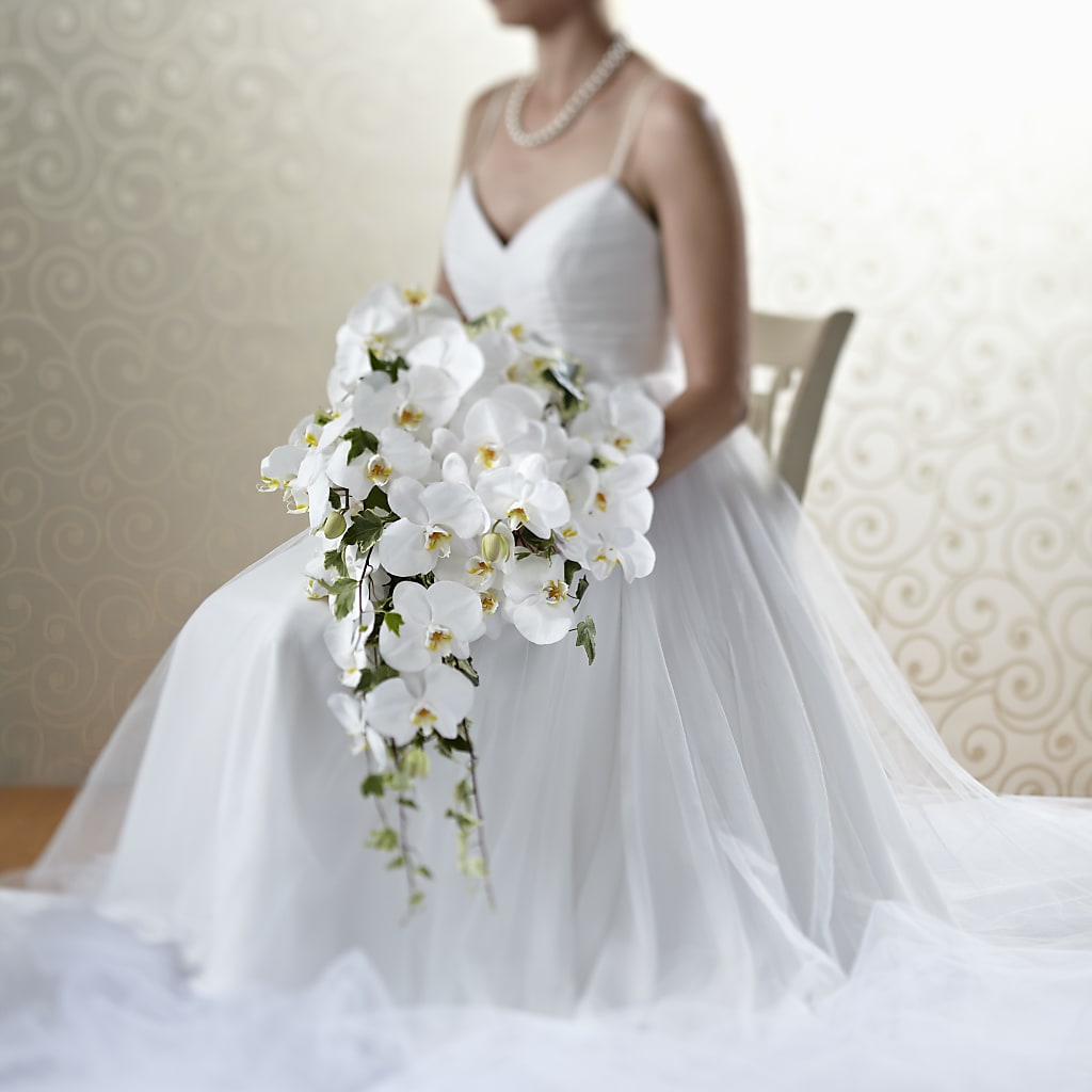 Classic White Bouquet – The Flower Shop, Sacramento CA