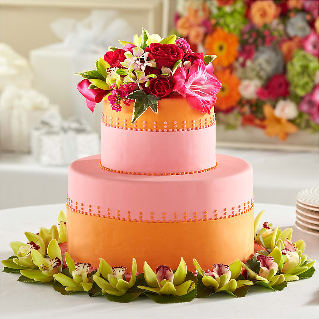 Sweet Citrus Cake Decor – The Flower Shop, Sacramento CA
