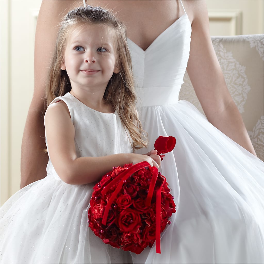 Pure at Heart Flower Girl Arrangement – The Flower Shop, Sacramento CA