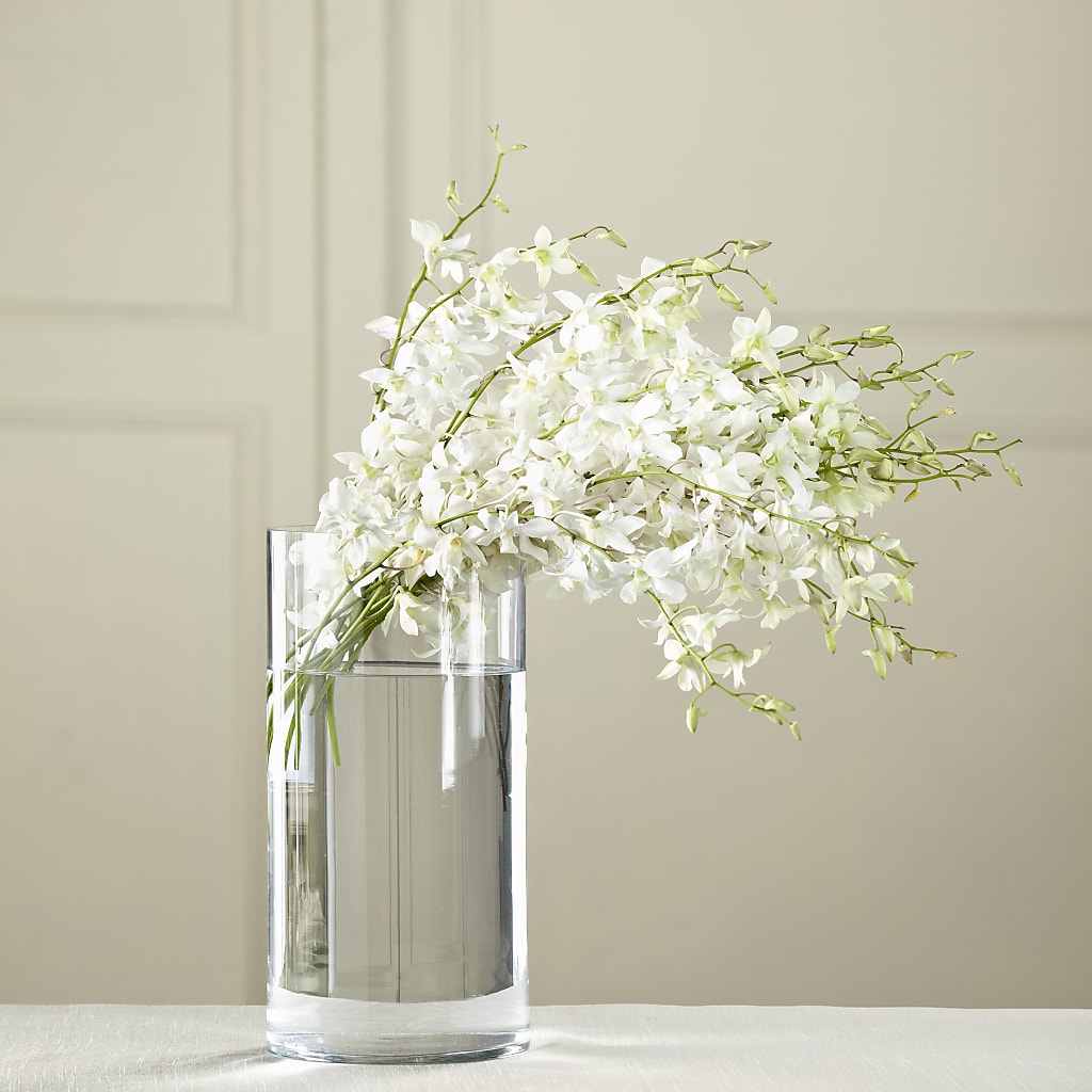 White Dendrobium Bouquet – The Flower Shop, Sacramento CA