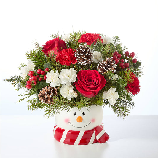 Jolly Snowman Bouquet –  The Flower Shop, Sacramento CA