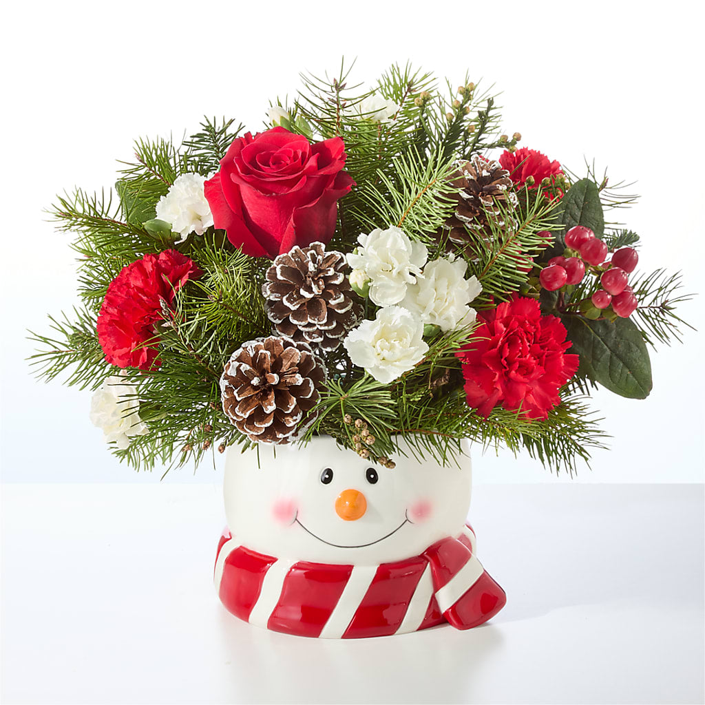Jolly Snowman Bouquet –  The Flower Shop, Sacramento CA
