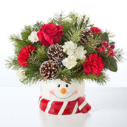Jolly Snowman Bouquet –  The Flower Shop, Sacramento CA