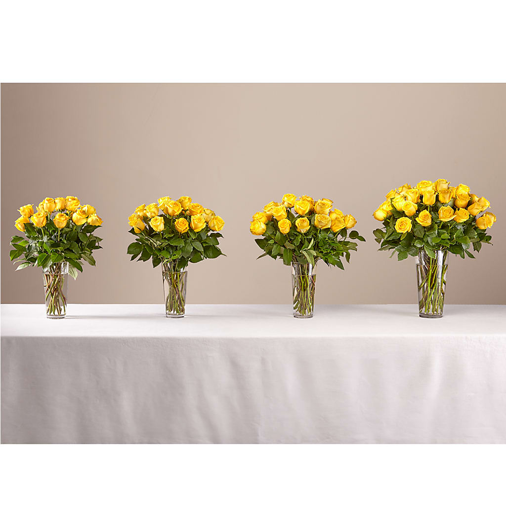 Long Stem Yellow Rose Bouquet –  The Flower Shop, Sacramento CA