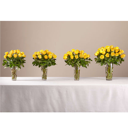 Long Stem Yellow Rose Bouquet –  The Flower Shop, Sacramento CA