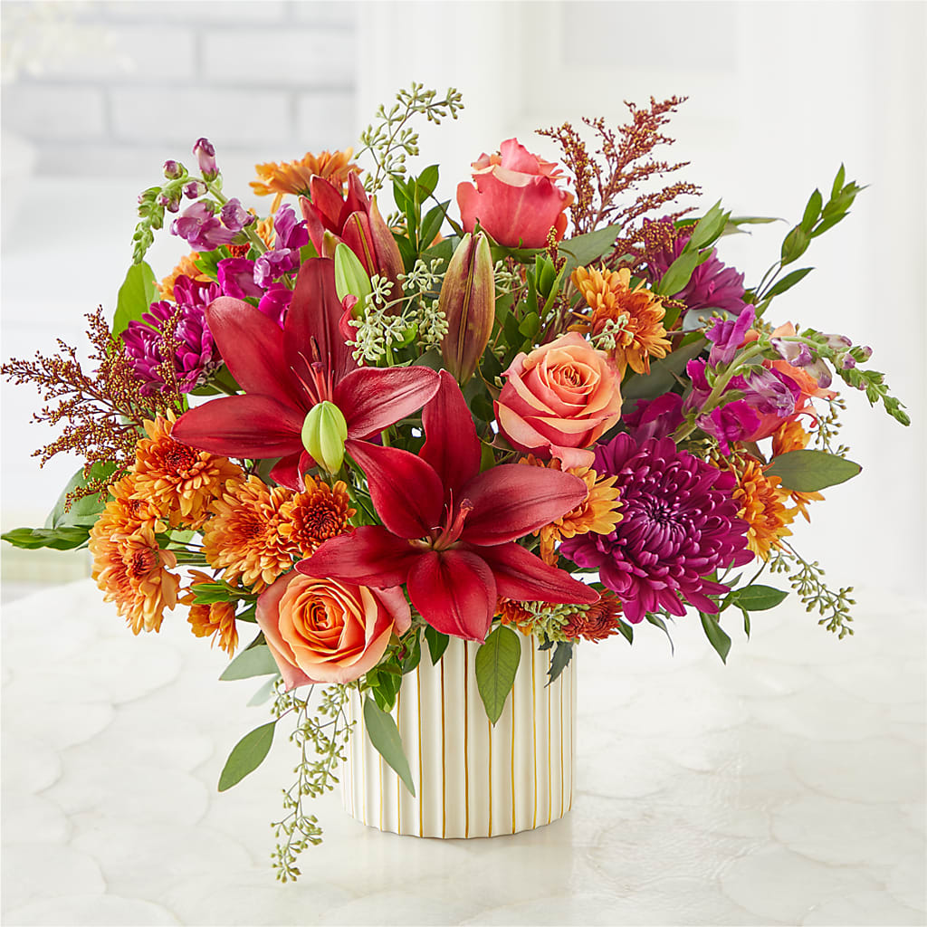 Burgundy Landscape Bouquet –  The Flower Shop, Sacramento CA